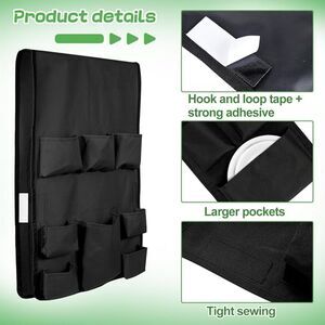 Mini Fridge Caddy Organizer - Over the Fridge Storage Organizer with 11Pockets